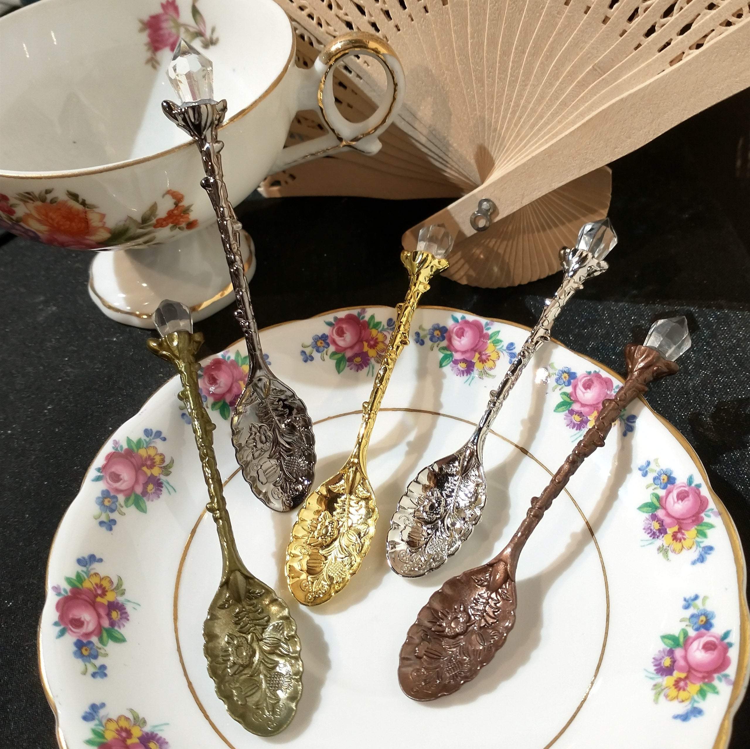 Crystal Tea Spoons | Medieval Fantasies Company